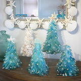 Christmas Decoration Blue Christmas Tree Glass