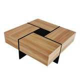 Modern Expandable Coffee Table with Hidden Storage