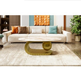 Luxury Oval Coffee Table