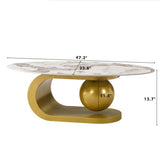 Luxury Oval Coffee Table
