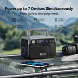 Portable Solar Generator 300W with 60W Solar Panel