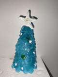 Christmas Decoration Blue Christmas Tree Glass