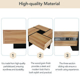 Modern Expandable Coffee Table with Hidden Storage