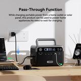 Portable Solar Generator 300W with 60W Solar Panel