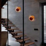 Modern aisle corridor round wall lamp