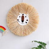 Tapestry Handwoven Cartoon Lion Hanging