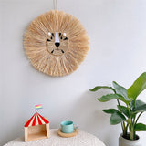 Tapestry Handwoven Cartoon Lion Hanging