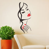 Beautiful Girl Face Wall Decal Art Posters