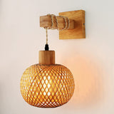 Vintage Bamboo Wall Minimalist Wooden Lamp