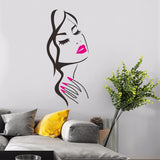 Beautiful Girl Face Wall Decal Art Posters