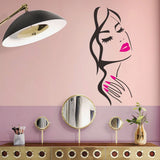 Beautiful Girl Face Wall Decal Art Posters