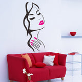 Beautiful Girl Face Wall Decal Art Posters