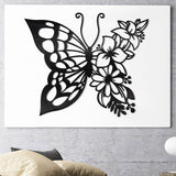 Elegant Butterfly Metal Wall Decor