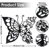 Elegant Butterfly Metal Wall Decor