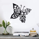 Elegant Butterfly Metal Wall Decor