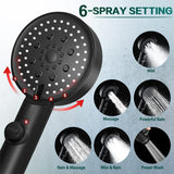 6 Mode High-Pressure Shower