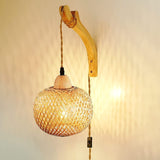 Vintage Bamboo Wall Minimalist Wooden Lamp