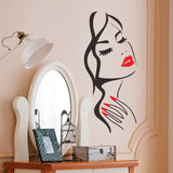 Beautiful Girl Face Wall Decal Art Posters