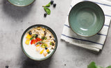 Peacock Green Ceramic Bowl Set (4PCS, 30oz)