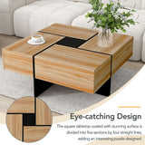 Modern Expandable Coffee Table with Hidden Storage