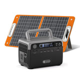 Portable Solar Generator 300W with 60W Solar Panel